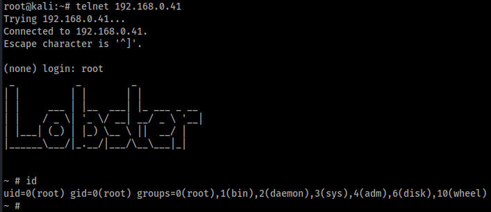 Unauthenticated camera interface showing system status and settings